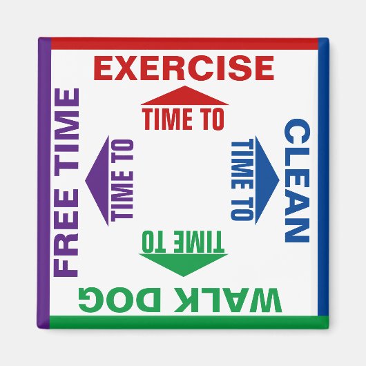 Aktivitäten und Entscheidungen individuell gestalt Magnet (Vorne)