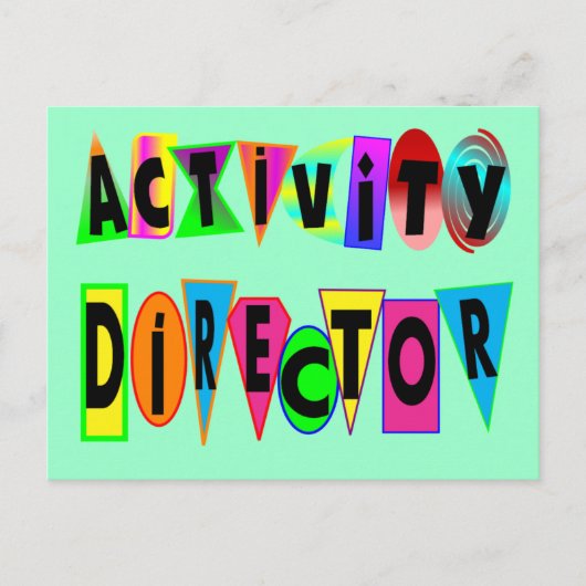 AKTIVITÄTSDIREKTOR POSTKARTE (Vorderseite)