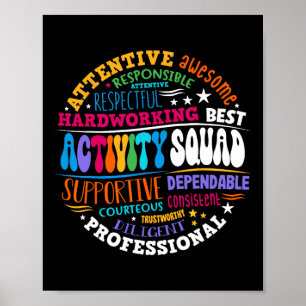 Aktivitätsteam Sofort-Team-Profis Woche Dire Poster
