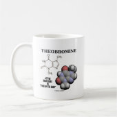 Aktivsubstanz des Theobromin-(chemisches Molcule) Kaffeetasse (Links)