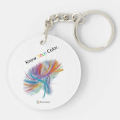 Aktomik. Wissen Sie. Ihre. Farbe. Schlüsselanhänger (Rückseite)