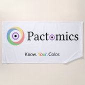 Aktomik. Wissen Sie. Ihre. Farbe. Strandtuch (Vorderseite)