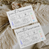 Aktualisierbare Bridesmaid-Info-Karte, Brautparty  Einladung