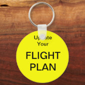 Aktualisieren Sie Ihren Flugplan - groß Schlüsselanhänger (Vorderseite)