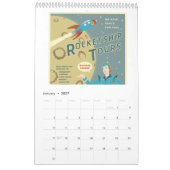 Aktualisiert 2014 Raumfahrtplakaten Kalender (Jan 2027)