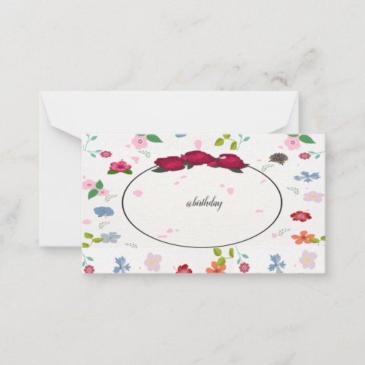 Aktualisiert - Muster der Karte/Einladungskarte Mitteilungskarte (Vorderseite)