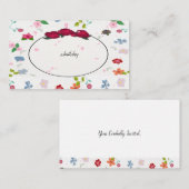 Aktualisiert - Muster der Karte/Einladungskarte Mitteilungskarte (Vorne/Hinten)