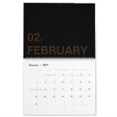 AKTUALISIERTE benutzerdefinierte TextLogo-Kalender Kalender (Feb 2027)