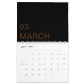 AKTUALISIERTE benutzerdefinierte TextLogo-Kalender Kalender (Mär 2027)
