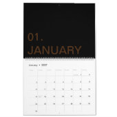 AKTUALISIERTE benutzerdefinierte TextLogo-Kalender Kalender (Jan 2027)