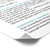 Aktualisierte Grundlagen des Selbstverteidigungspa Poster (Ecke)