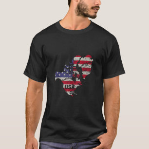 Aktualisierte Karte Amerika USA Kanada Grönland Vi T-Shirt