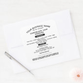 Aktualisierte Kennzeichnungen des Lebensmittelrech Quadratischer Aufkleber (Umschlag)