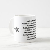 Aktualisierte -X-Diggers-Tasse Kaffeetasse (Vorderseite Links)