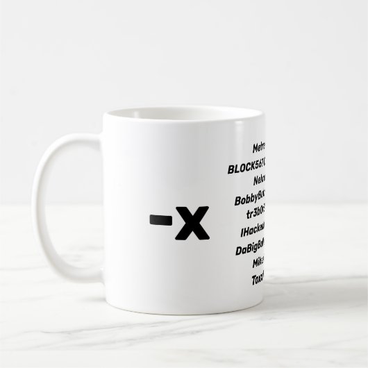 Aktualisierte -X-Diggers-Tasse Kaffeetasse (Links)