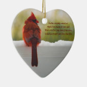 **Aktualisierter*** Kardinal mit dem Besucher aus Keramik Ornament (Rechts)