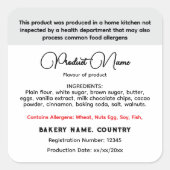 Aktualisiertes Etikett für die Hütte von Illinois Quadratischer Aufkleber (Vorderseite)