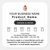 Aktualisiertes Texas-Hütte-Gesetz Quadratischer Aufkleber (Vorderseite)