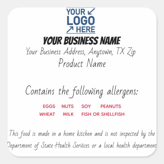 Aktualisiertes Texas-Hütte-Gesetz Quadratischer Aufkleber (Vorderseite)