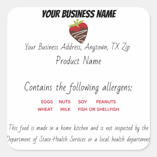 Aktualisiertes Texas-Hütte-Gesetz Quadratischer Aufkleber (Vorderseite)