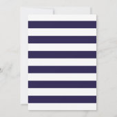 Aktualisierung Aufgeschobene Hochzeit Navy Blau Sc Einladung (Rückseite)