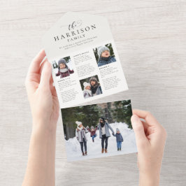 Aktualisierung des Familiennachrichtenbriefs für d All In One Einladung