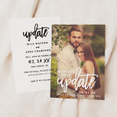 Aktualisierung des Hochzeitdatums - Skript-Foto Save The Date