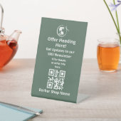 Aktualisierungen QR-Code-Schild Sockelschild (In SItu)