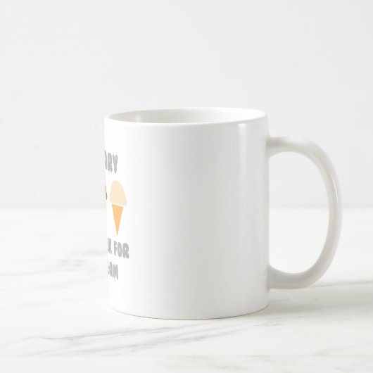Aktuar ... arbeitet für Eiscreme Kaffeetasse (Rechts)