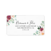 Aktuelle Adresse für Eucalyptus Wedding RSVP Adressaufkleber (Vorne)