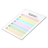 Aktuelle Aufgaben Notepad Notizblock (angewinkelt)