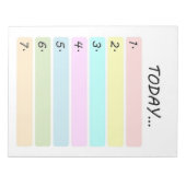 Aktuelle Aufgaben Notepad Notizblock (Vorderseite)