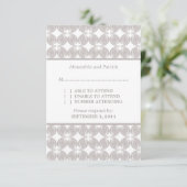 Aktuelle Deko-Antwortkarte RSVP Karte (Stehend Vorderseite)