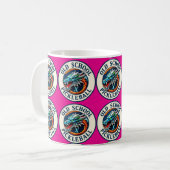 Aktuelle DragonX-Pickleball-Pink-Kaffeetasse Kaffeetasse (Vorderseite Links)