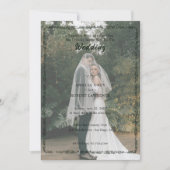Aktuelle einfache Foto-Hochzeitstrends Einladung (Vorderseite)