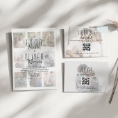 Aktuelle Foto-Hochzeitdetails QR-Karte Begleitkarte