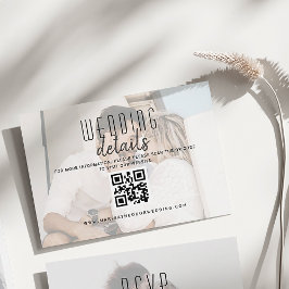 Aktuelle Foto-Hochzeitdetails QR-Karte Begleitkarte