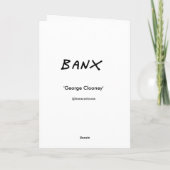 Aktuelle Gruß-Karte Georges Clooney Karte (Rückseite)