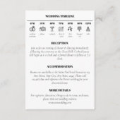 Aktuelle Informationen über Minimalistische Hochze Begleitkarte (Vorderseite)