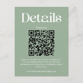 Aktuelle Informationen zum Thema grüne Hochzeiten Begleitkarte