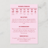 Aktuelle Informationen zur Minimalistischen Hochze Begleitkarte (Vorderseite)