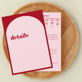 Aktuelle Informationen zur Minimalistischen Hochze Begleitkarte