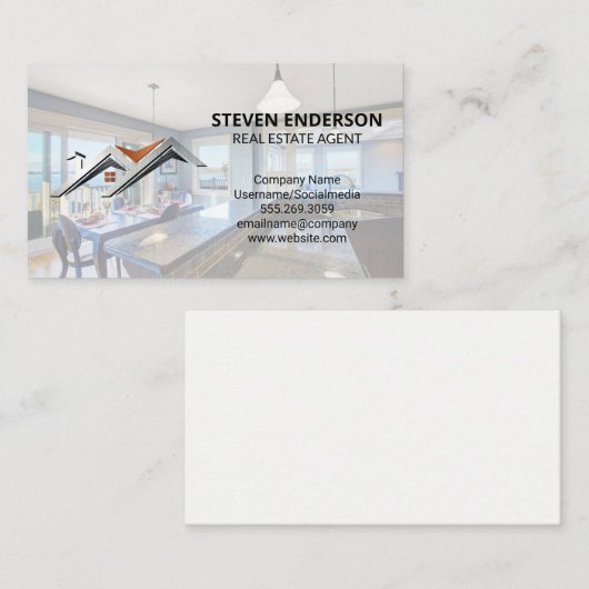 Aktuelle Logos für Real Anwesen | Moderne Küche Visitenkarte (Vorne/Hinten)