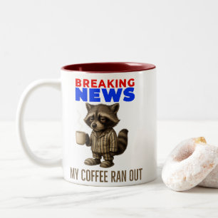 Aktuelle Meldung: Mein Kaffee ist Alle – Notfall K Zweifarbige Tasse