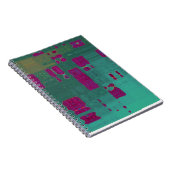 Aktuelle MVB Abstrakt Blue Lila Notebook Notizblock (Rechte Seite)