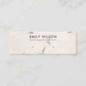 AKTUELLE PETAL HANDMADE PAPIER STUD EARRING ANZEIG MINI VISITENKARTE (Vorderseite)