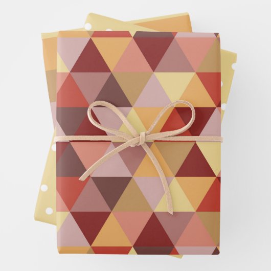 AKTUELLE POLKA-DOTS UND -STREIFEN GESCHENKPAPIER SET (Beispiel)