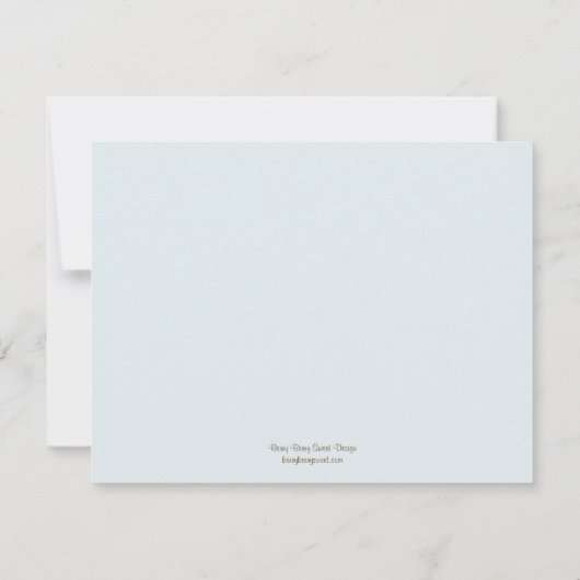 Aktuelle RSVP-Karten für Hochzeiten - Blau RSVP Karte (Rückseite)