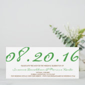 Aktuelle Save the Date-Karte Date (Stehend Vorderseite)