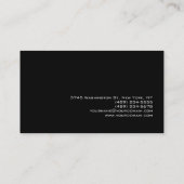 Aktuelle Standard Red Black Gray Business Card Visitenkarte (Rückseite)